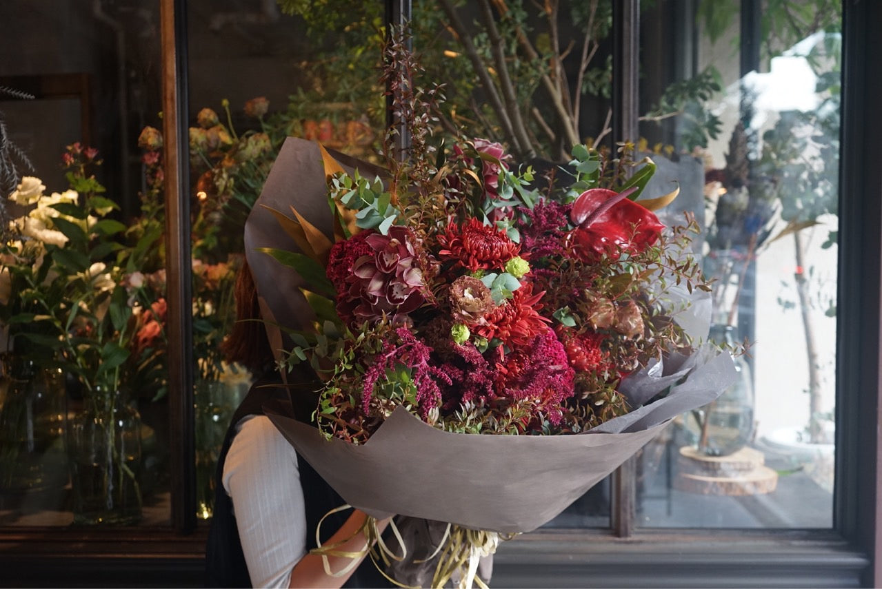 Bouquet/red LLsize