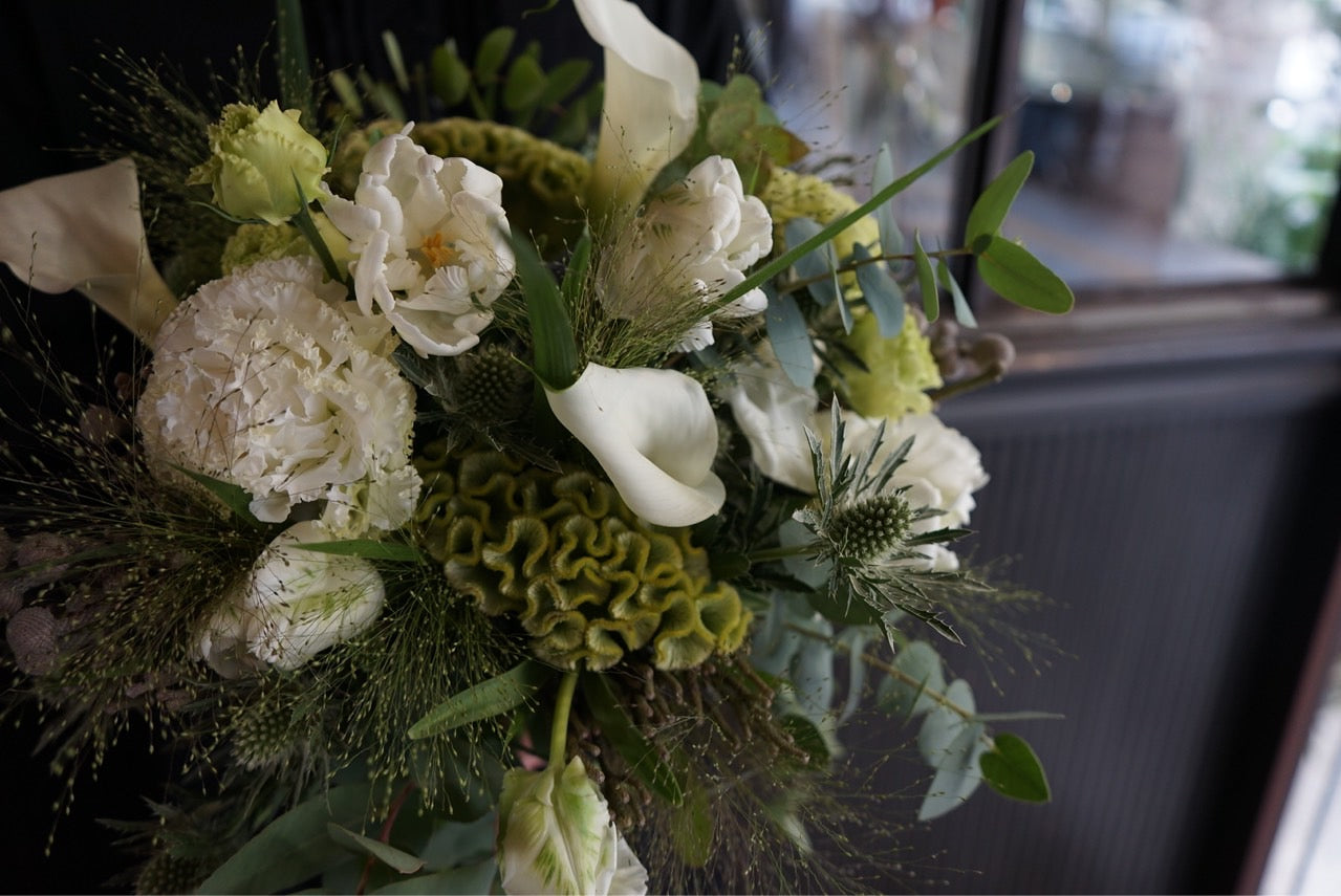 Bouquet/white&green Msize