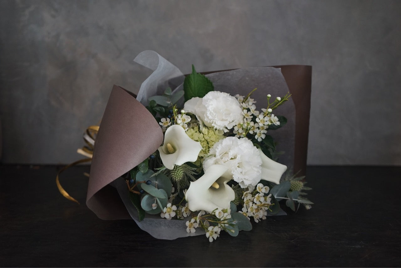 Bouquet/white&green SSsize