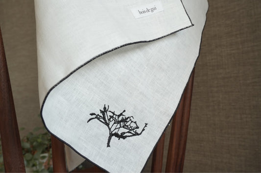 bois de guiオリジナル刺繍ハンカチ(冬)