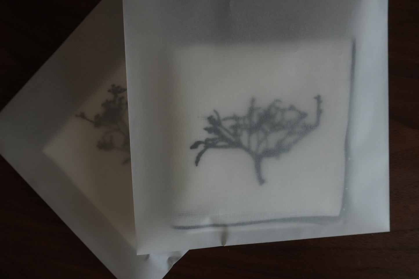 bois de guiオリジナル刺繍ハンカチ(冬)